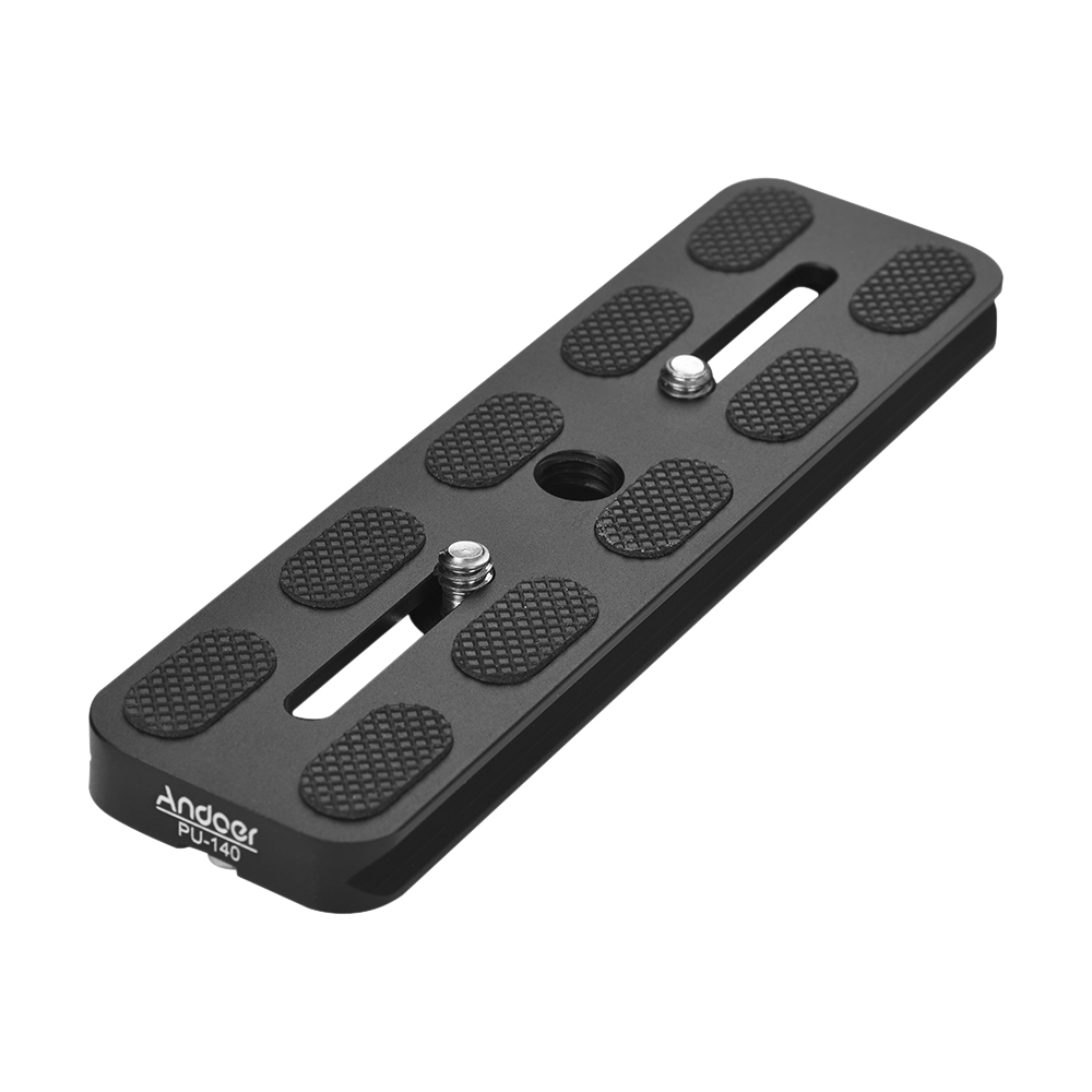 Andoer PU-70 Quick Release QR Plaat 100mm 140mm 70mm Quick Release QR Plate Fit Arca Swiss voor statief Hoofd