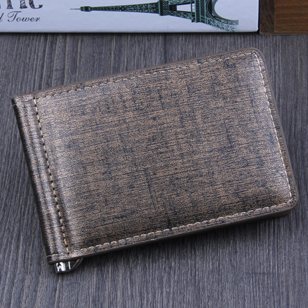 Mannen Bifold Zakelijke Lederen Portemonnee Id Credit Card Holder Purse Zakken # P30