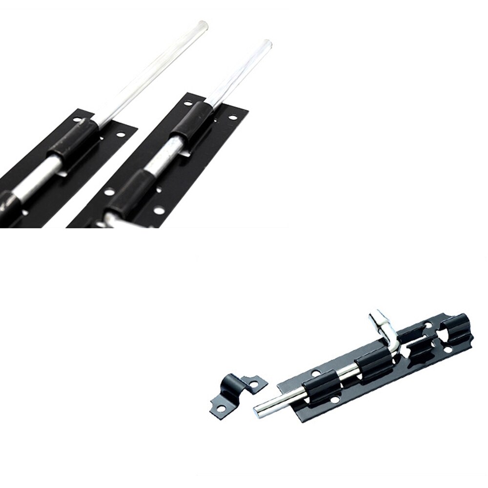 3Pcs/set Large Garden Gate Shed Sliding Door 3-12"Tower Bolt Black Catch