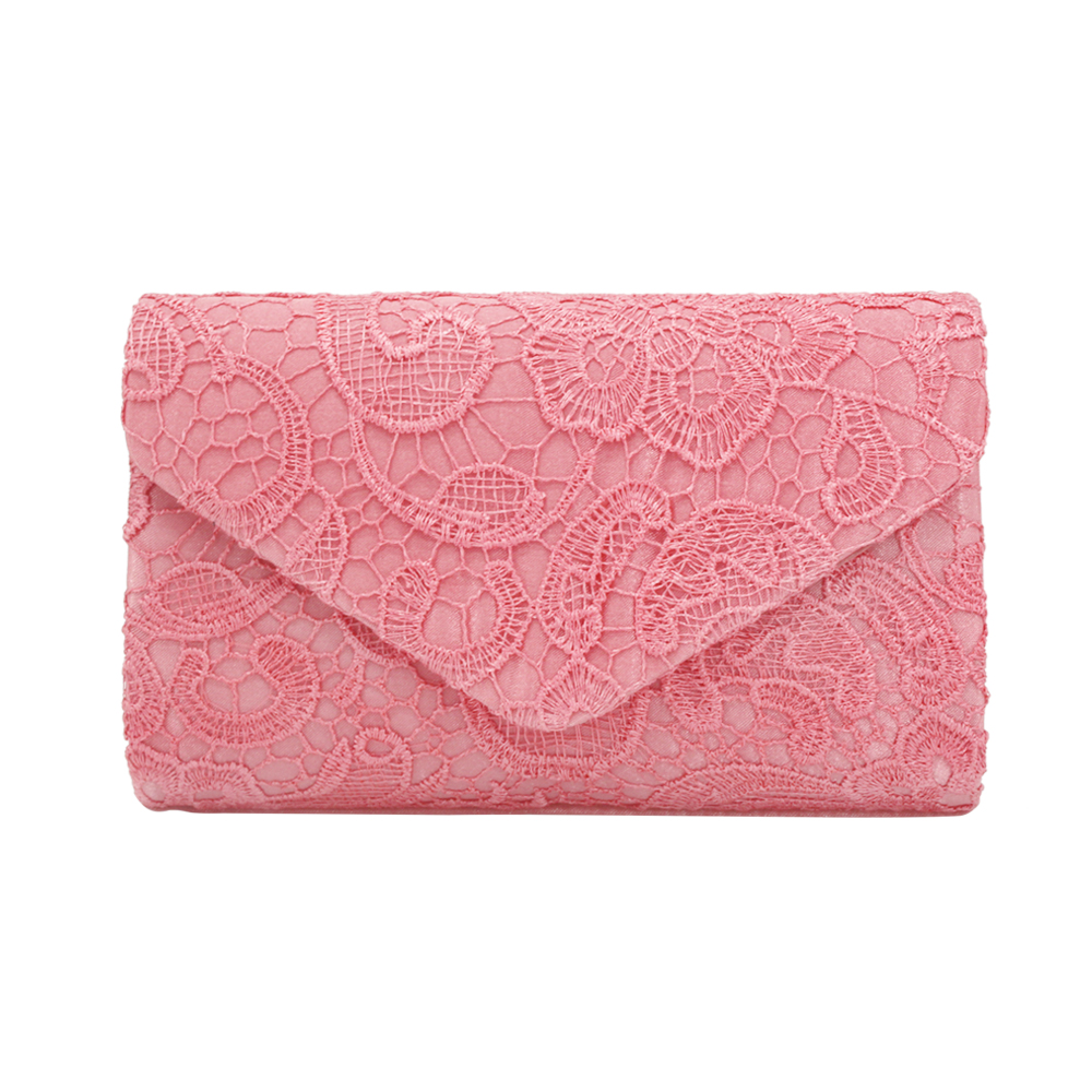 the best women evening bags factory price lace flower pattern envelope lady clutch bag