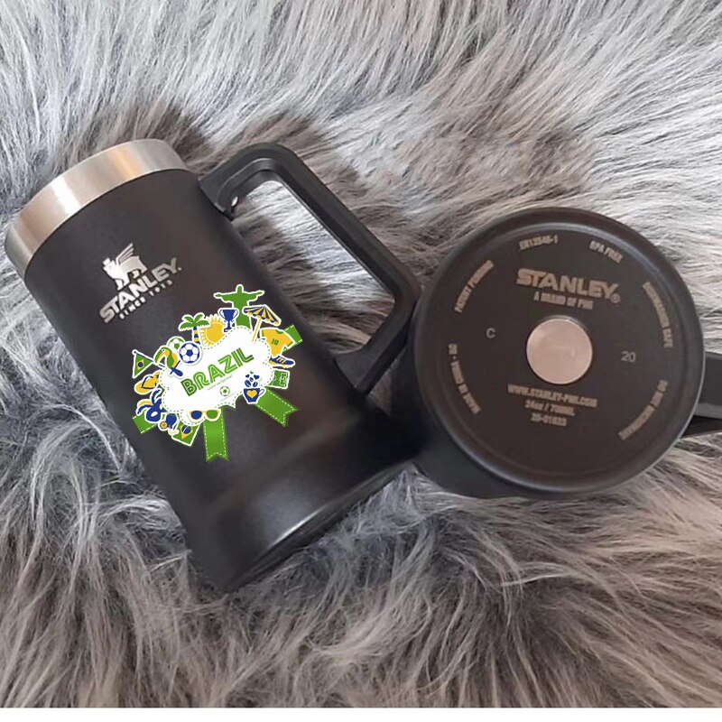 709ML uchwyt oryginalny kubek Stanley kubek termiczny kubki do piwa stal nierdzewna Stanley butelka na wodę termos próżniowy kubek z izolacją: 7