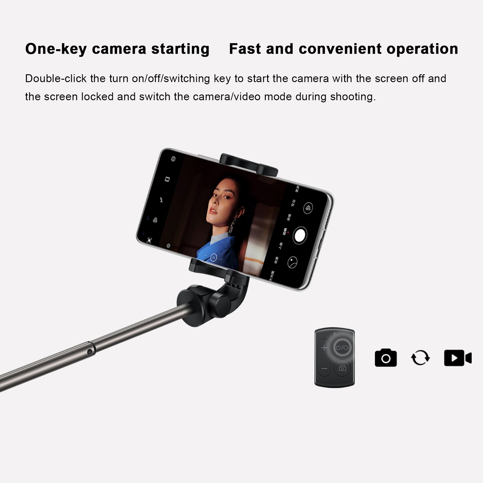 HUAWEI-trípode de viaje CF15 Pro, palo de Selfie inalámbrico con Bluetooth, portátil, con Control, monopié de mano para teléfono iOS/Huawei, novedad