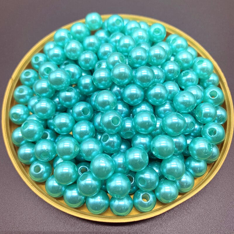 8mm 50pcs Imitation Pearls Round Beads DIY Bracelet Earrings Charms Necklace Beads For Jewelry Making