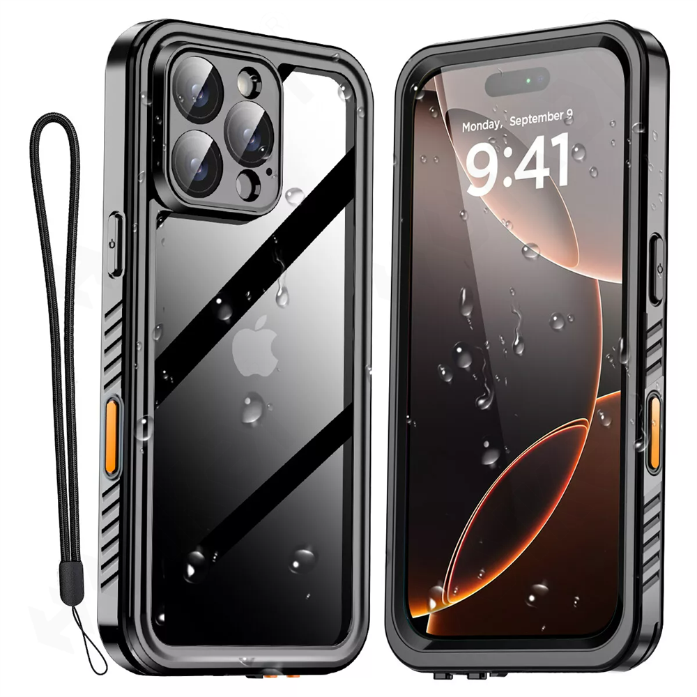 Vandtæt ip68 til 11 16 15 14 13 12 pro max xr xs plus metal aluminium svømmetelefon luksuriøst undervandscover: Andet