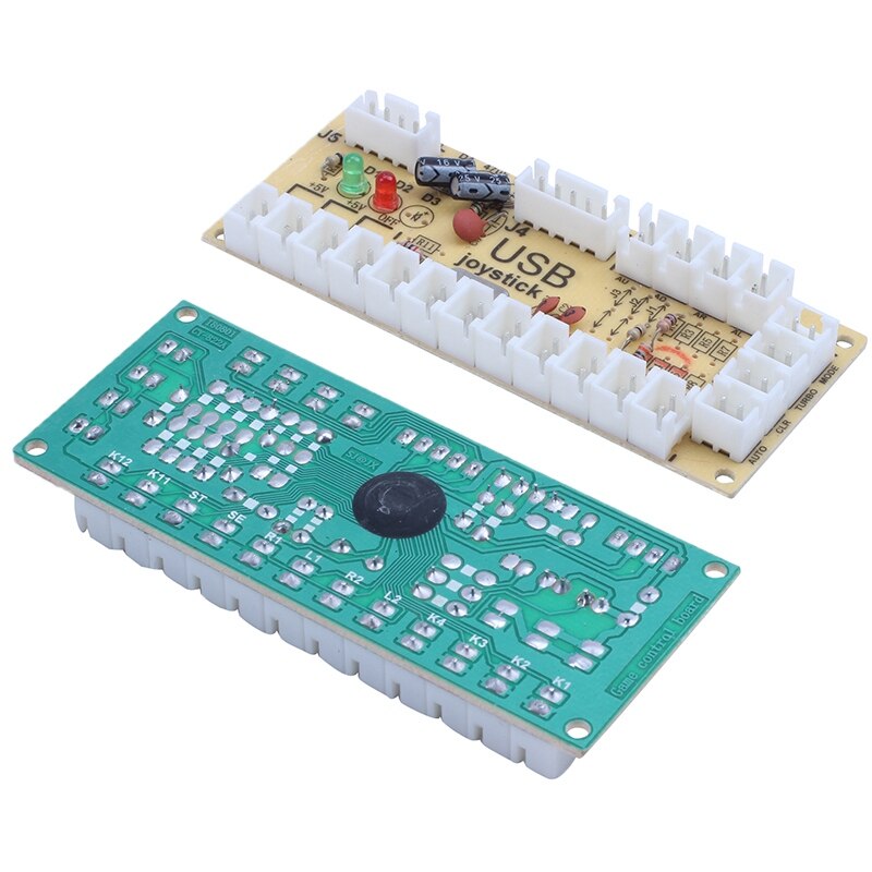 2X Zero Delay Arcade USB ENCODER PC TO JOYSTICK FOR 2PIN JOYSTICK & 4.8MM BUTTON