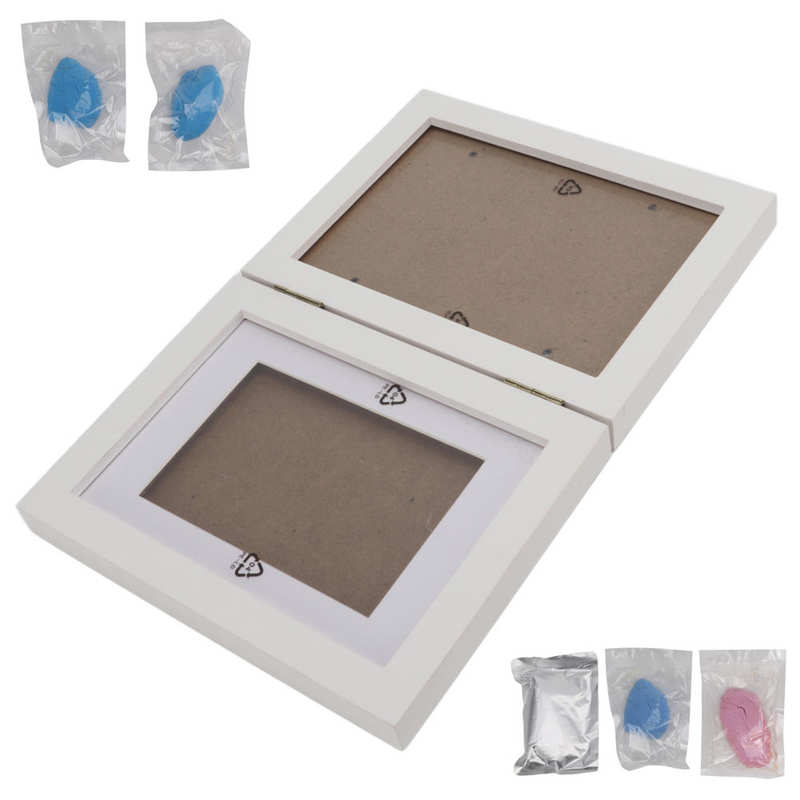 Pet Clay Mold Picture Frame Paw Print Photo Frame Reduce Wear for Cats for Dogs