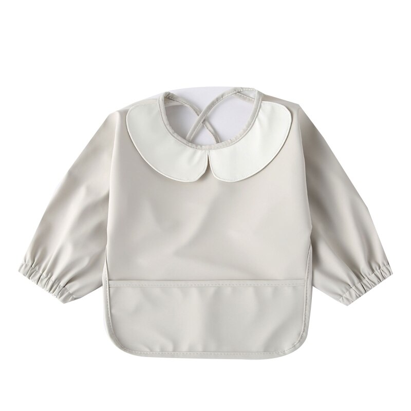 Waterdichte Pu Baby Bib Burp Doek Met Voedsel Pocket Zuigelingen Kinderen Lange Mouw Voeden Tekening Kiel Schort Jongens Meisjes Stuff: 6