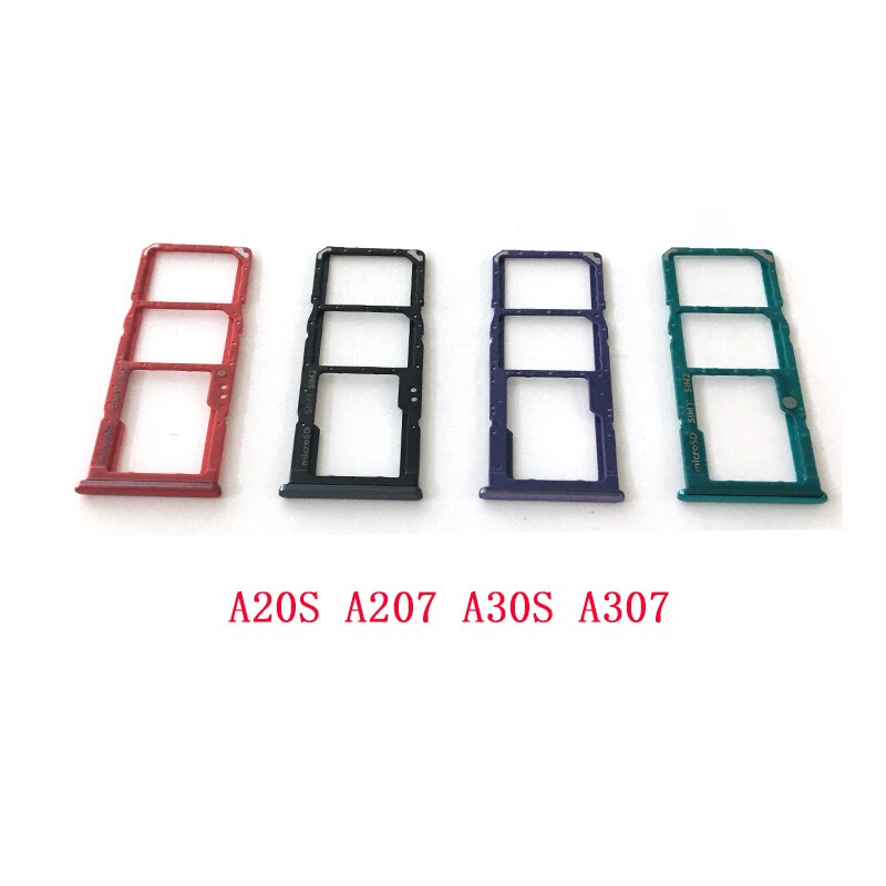 20pcs Sim Card Tray SD Reader Holder For Samsung Galaxy A10S A107 A20S A207 A30S A307 A50S A507 SIM Card Tray Slot Holder