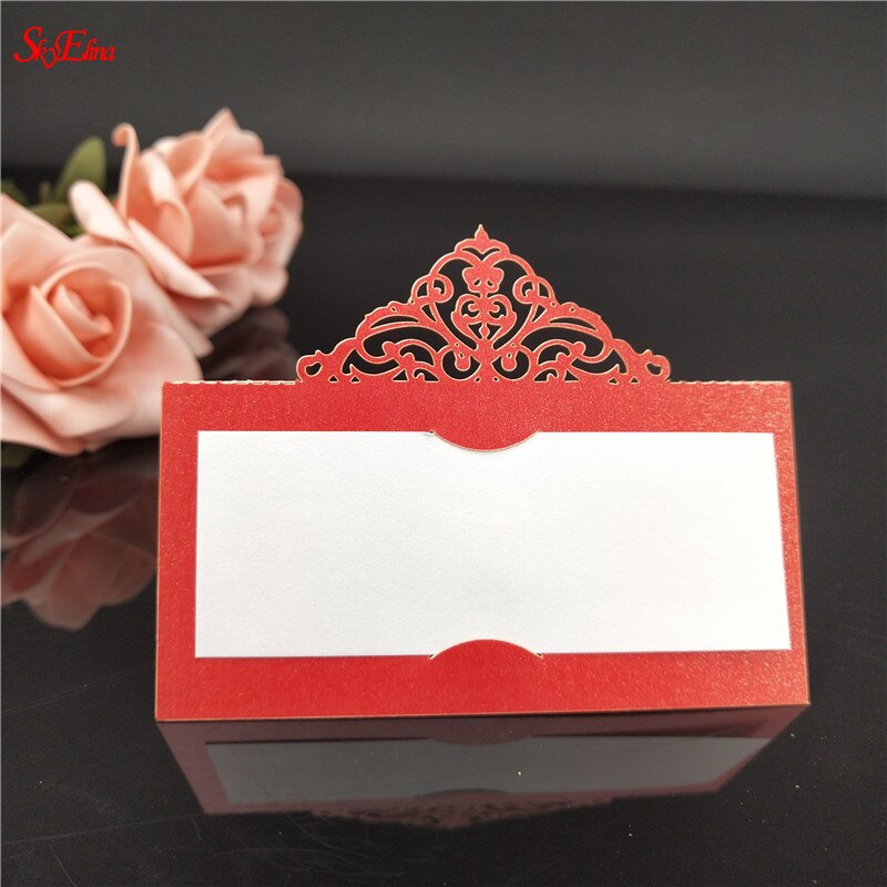 50pcs Party Table Name Wine Guest Place Cards Table Place Cards Favor Decoration Wedding Supplies Seating Decoration 8ZSH873: Red