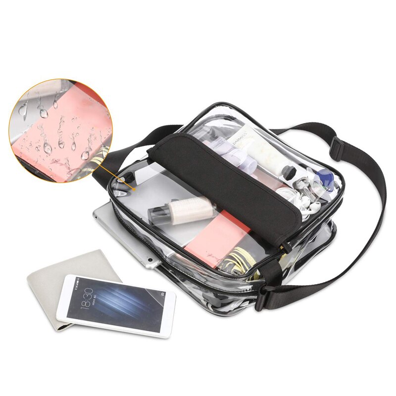 Damentasche, transparent, vielseitig, zum umhängen, für reisen, einkaufen, sport, strand, aufbewahrung
