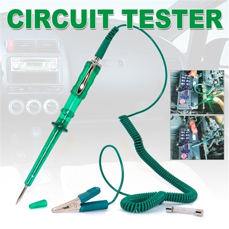 Probador de circuito de voltaje de coche, herramienta de diagnóstico para 6V/12V/24V DC, sistema de sonda, luz de prueba de continuidad, nueva