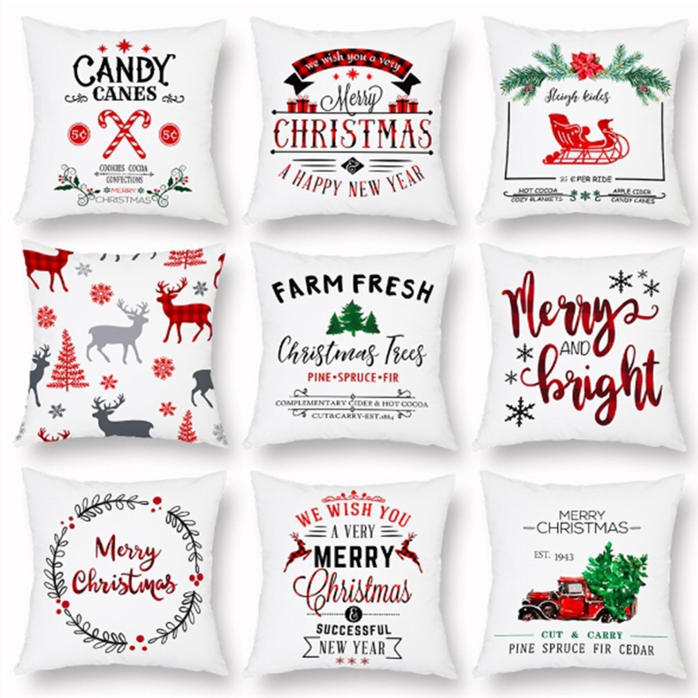 Federa di natale bellissimo modello cuscino di natale divano federa decorazione telecamera da letto cuscino federa