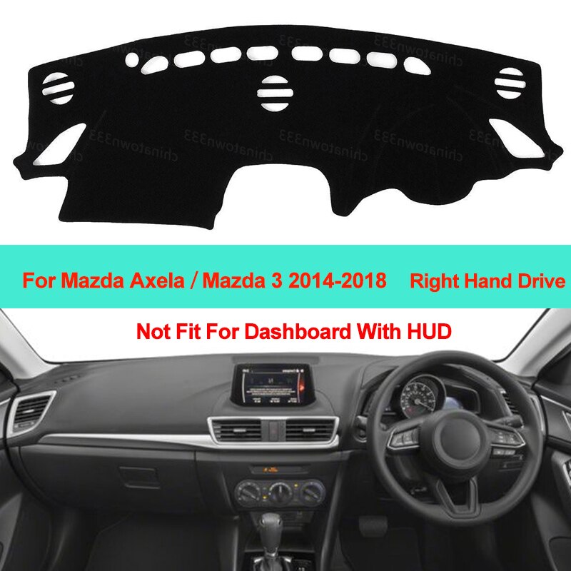 Car Inner Dashboard Cover Dash Mat Carpet Cushion Sun Shade For Mazda 3 Mazda3 M3 Axela BM LHD RHD