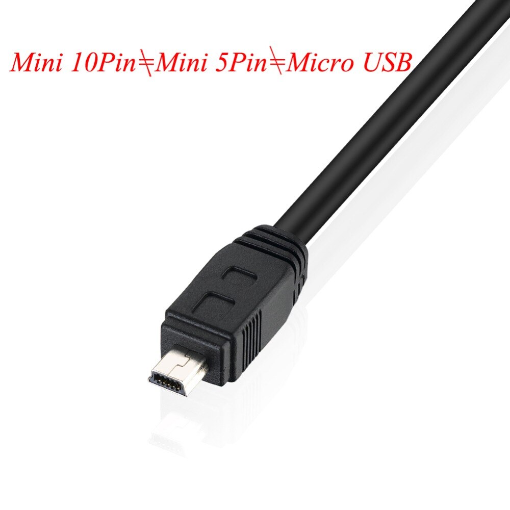 Bochara 1M USB 3.0 Type A Male to Mini 10 Pin Type B Male Data Cable Dual Shielding(Foil+Braided) Super Speed