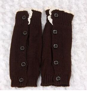 1 Paia Bambine Maglia Scaldamuscoli con Pizzo, ragazze Scaldamuscoli con Bottoni, può indossare venire avvio calzino: 4