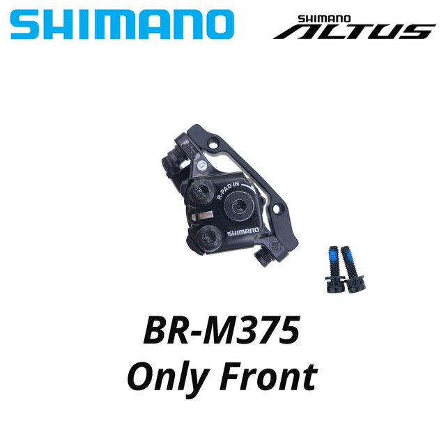 Shimano br -m375 mekaaniset levyjarrusatulat acera alivio deore hartsityynyillä  m375 tx805 jarrusatula ilman  g3 rt20 rt26 roottoria: Vain etu  m375