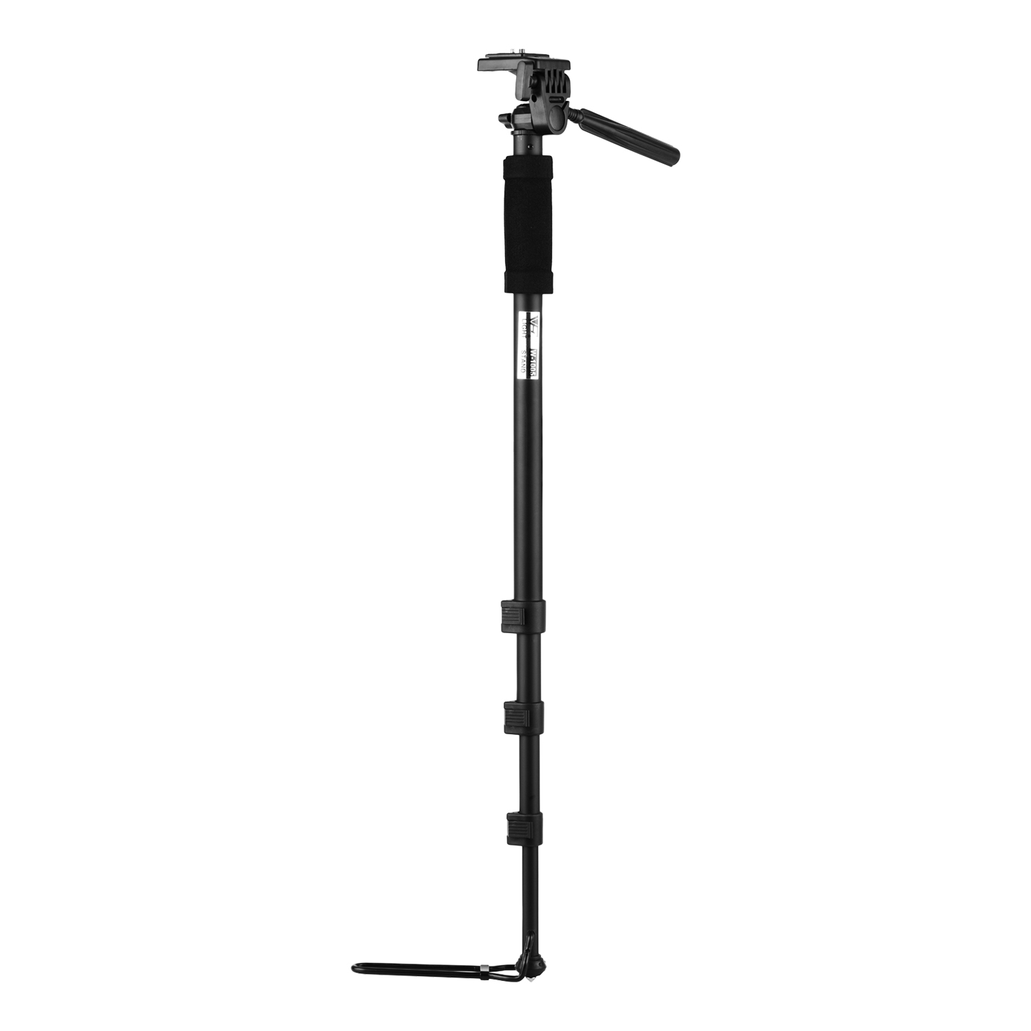 Tragbare Erweiterbar Kamera Einbeinstativ Stock Einbeinstativ Stehen 4-Abschnitt 182cm/71in 360 ° Horizontale 90 ° Faltbare längs Drehbare