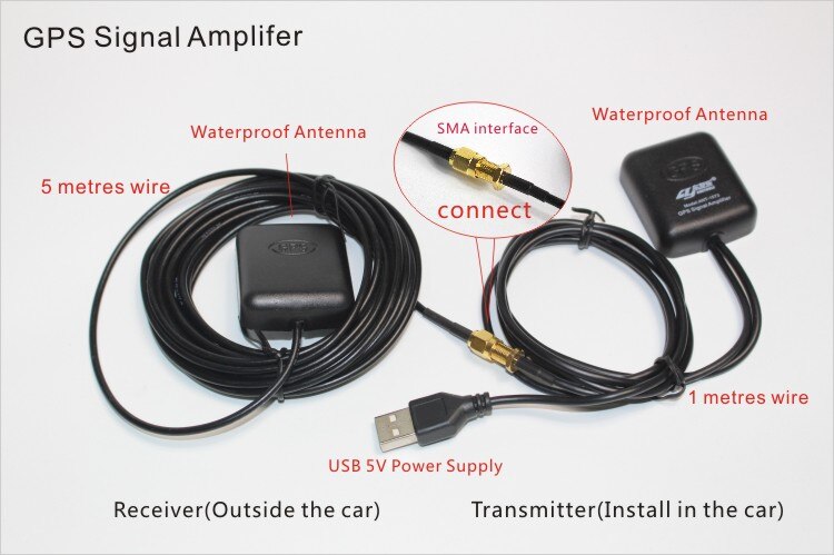 Navigatie Gps Antenne Gps Signaalversterker Ontvanger + Zender Usb Connector, Amplifying Gps Signaal