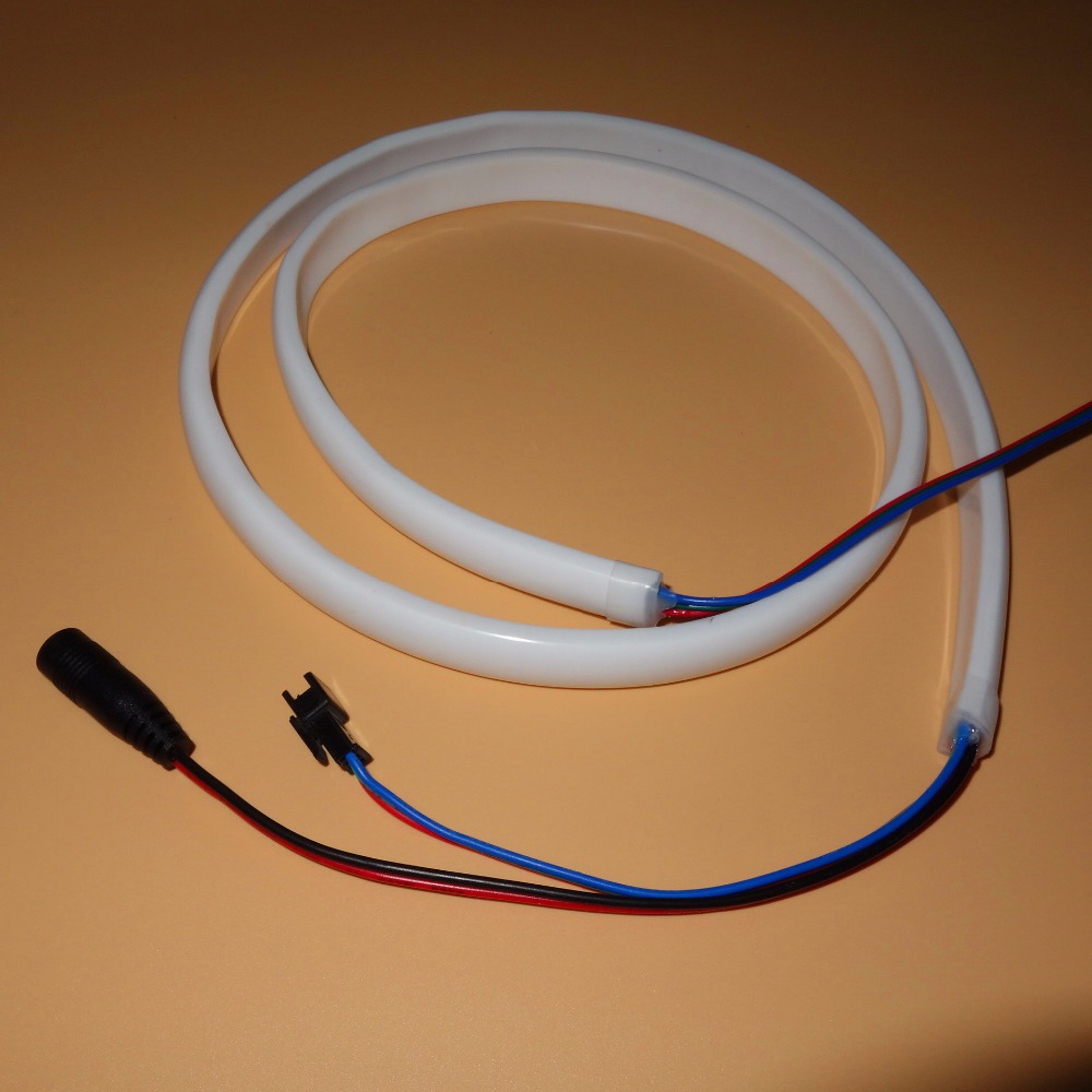 1m DC5V SK6812-RGBW(cool white) 144pixels/m addressable led neon pixel light,RGB full color;waterproof in milky tube;IP66
