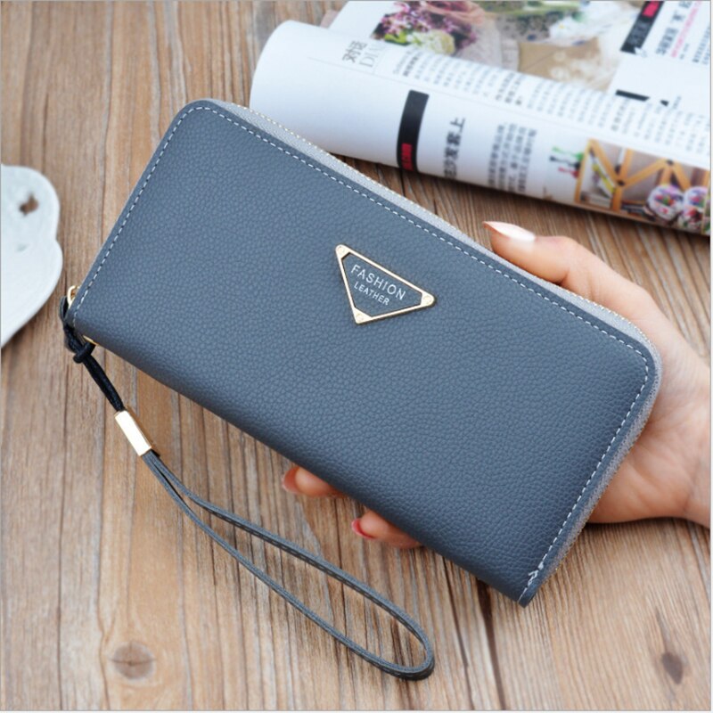 Custodia a portafoglio per telefono per Xiaomi Redmi Note 9s 9 8 pro 9A 9C 9T 8A Flip Cover custodia in pelle PU con cerniera slot per porta carte: rosa Grigio