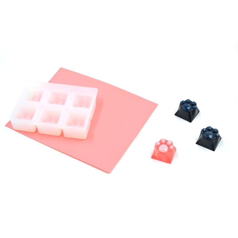 1 Set Manual DIY Mechanical Keyboard Key Cap Silicone Mold UV Crystal Epoxy Molds Handmade Crafts Making Tools