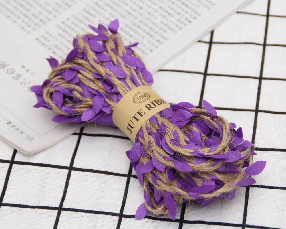 100 cm/lot artificial videira hera flores rattan garland folha verde para casa decoração do casamento acessórios de noiva diy grinalda flores: PURPLE