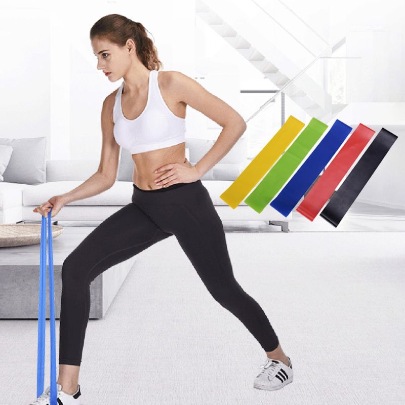 Ben røv latex modstandsbånd træning fitness yoga stretching loops home gym