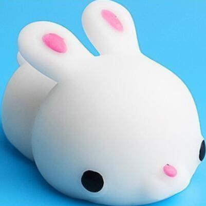 Squishy Speelgoed Leuke Dier Antistress Bal Squeeze Mochi Stijgende Speelgoed Afreageren Soft Sticky Squishi Stress Relief Speelgoed Grappige: 10 White rabbit