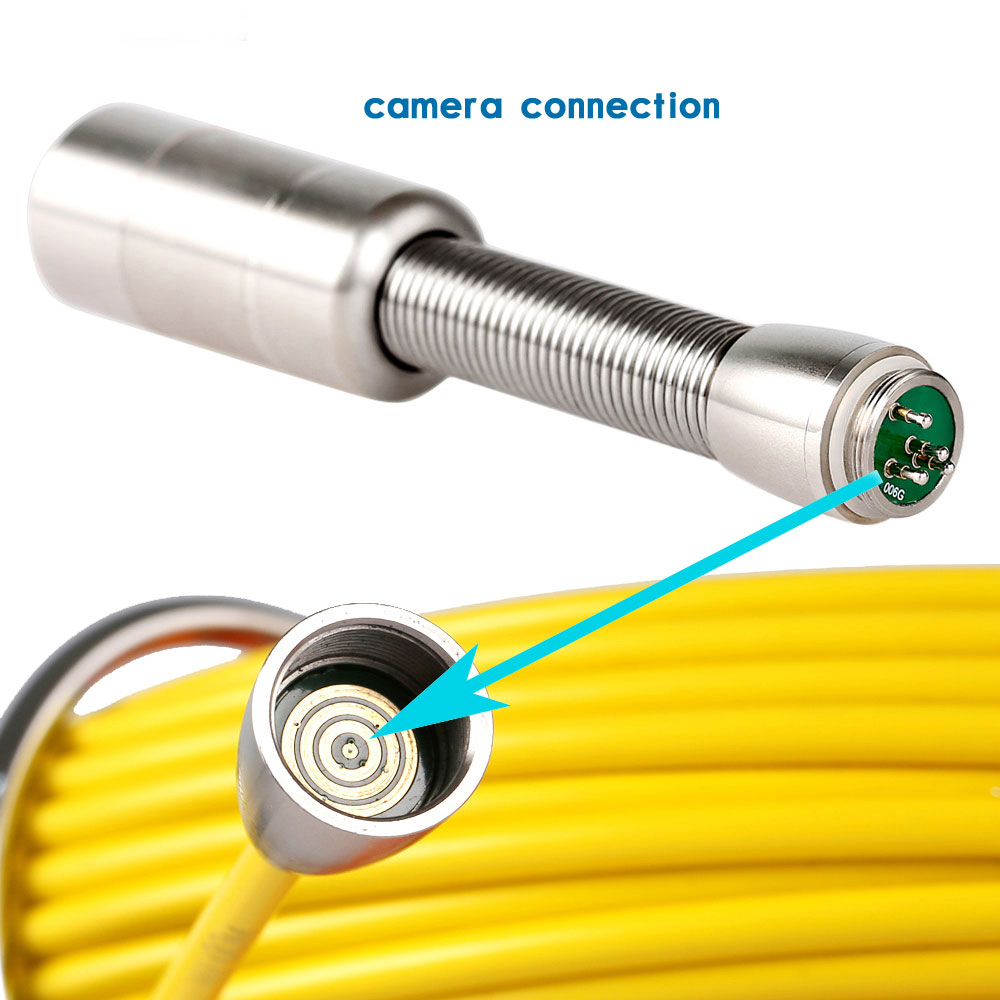 Pipe Inspection Video Endoscope Camera Broken Cable Repair Connector Replacement Spare Part