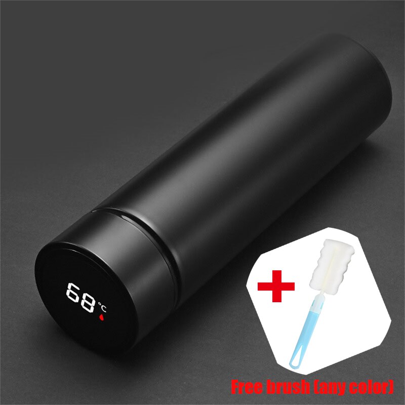 Temperature Intelligent Measurement Thermos 500ml Cup Bottle Touch Control LED Digital Display Coffee Cup Bottle Christmas: C