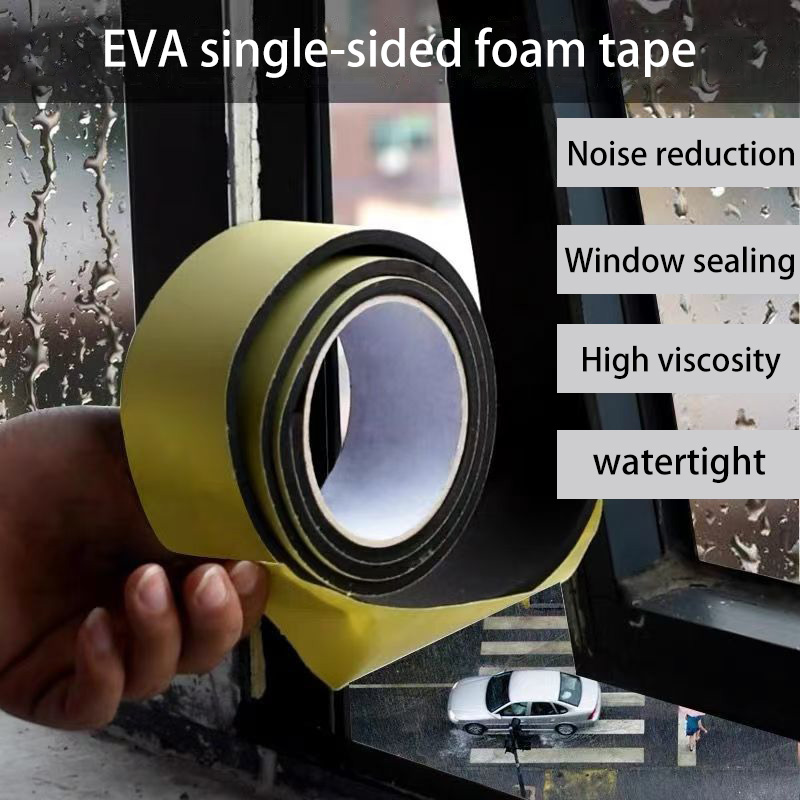 EVA sponge single-sided tape shockproof foam sealant strip 10-50MM car foam pad sound insulation buffer anti-collision foam tape