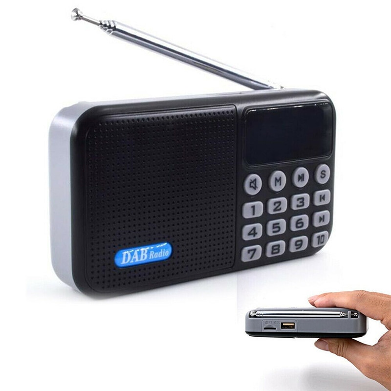 Draagbare DAB Digitale Radio 3.5mm headset jack Draagbare met FM Oplaadbare Batterij Bluetooth Speaker pocket DAB Digitale Radio