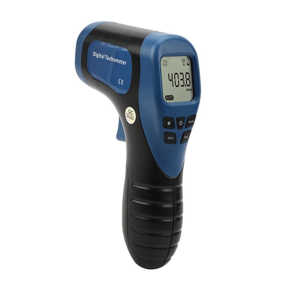 Digital Tachometer Non-Contact Measuring Range:2.5-99999RPM Digital LCD Motor Wheel Lathe Speed Meter: blue