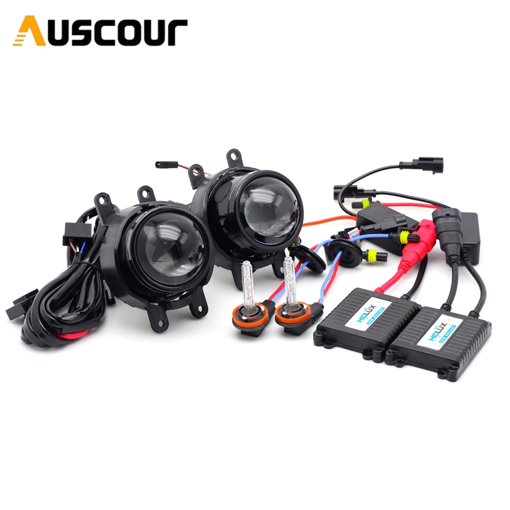 2.5 Bi-Xenon Fog Light Projector Lens 35W Xenon Kit Voor H11 Auto Stylig Voor Ford Nissan Honda dacia Mistlicht Diy