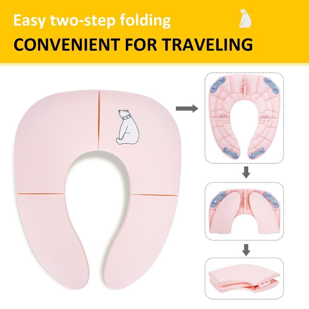 Outdoor Baby Toilet Seat Potty Training Seat Portable Toddlers Kids Potties Trainer Seats Home Non-slip Child Lavatory Seat