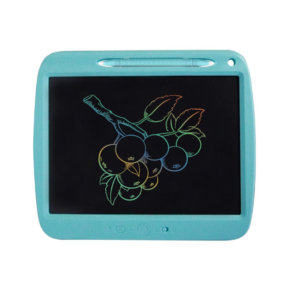 LCD Writing Tablet 9 Inch Erasable Pressure-sensitive Double-headed Pen Drawing & Writing Board Eye-protective Paper Doodle Pad: Blue Multicolored