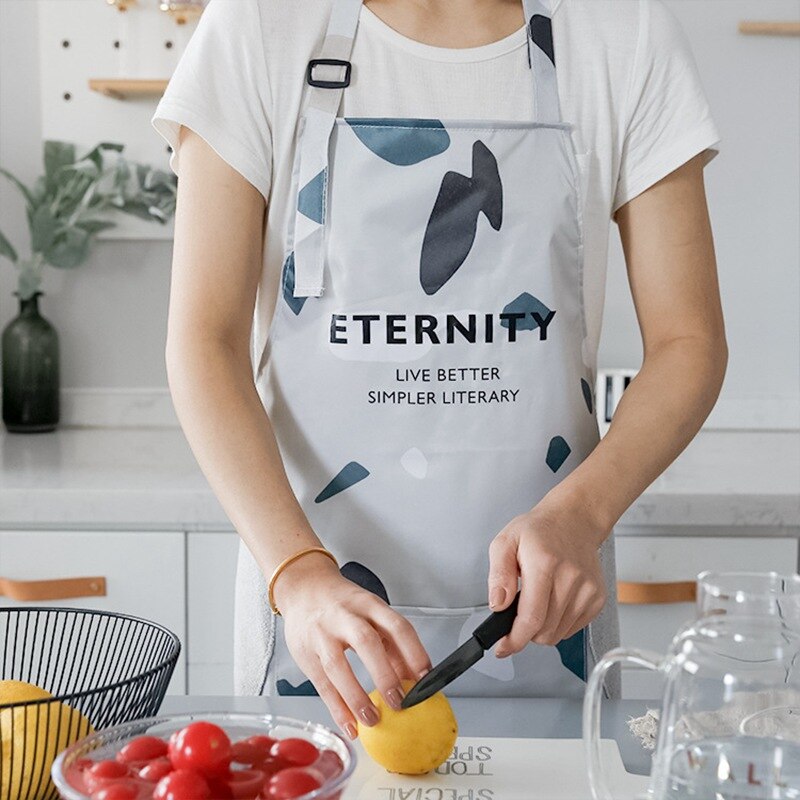 Tabliers de cuisine en PVC imperméables pour femmes, bavoir de cuisson BBQ domestique, outils de nettoyage de tabliers de Restaurant