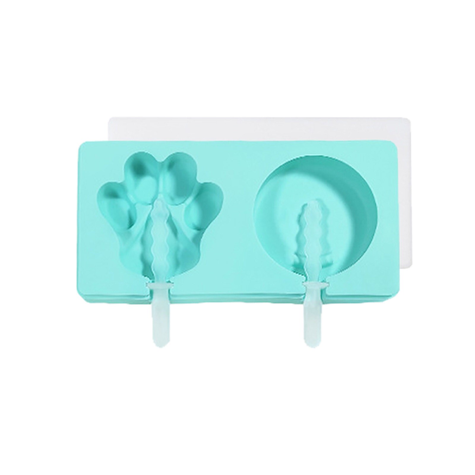 2 Cell Ice Cream Maker Lolly Mould Tray Kitchen Ice Cream Diy Mold Diy Mold Dessert Ice Cream Mold Safety Healthy Кухня: D