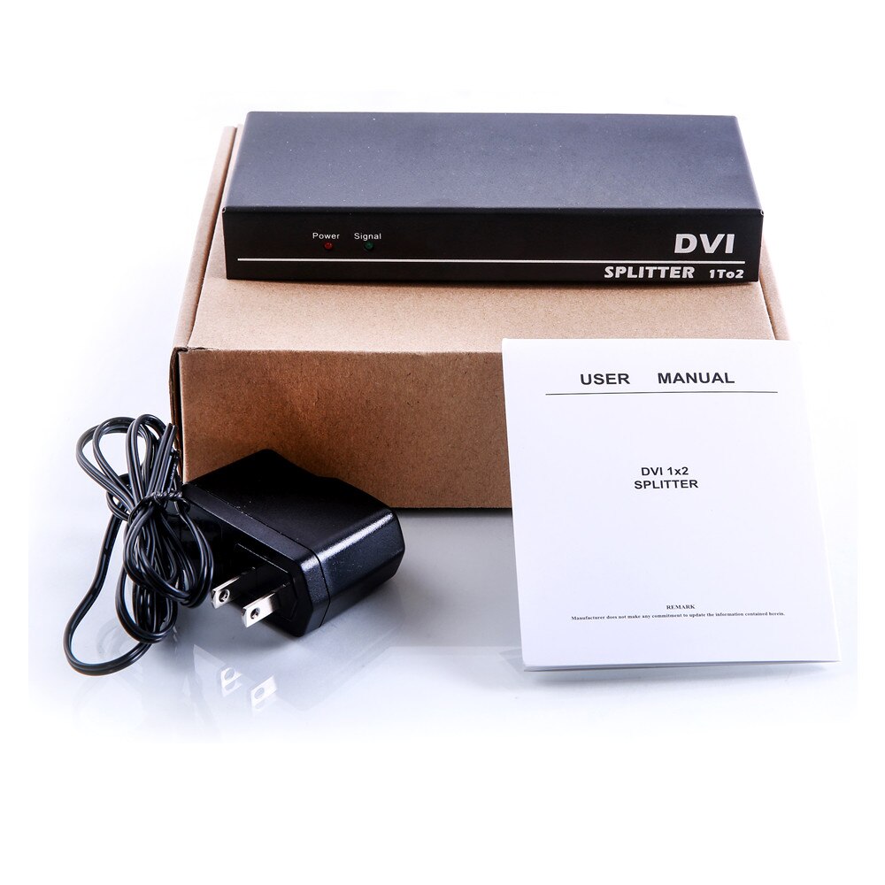 2 Ports DVI Splitter 1x2 dvi Adapter Distributor,Dual link Dvi-D 29-pin Female Connector For CCTV Monitor Camera Multimedia STB