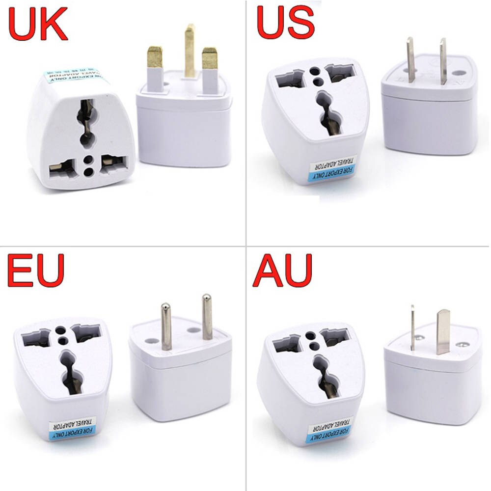 1 Uds GM Estados Unidos Reino Unido AU a EU enchufe US Europa viaje enchufe AC enchufe adaptador conversor: large PLUG / AU Plug
