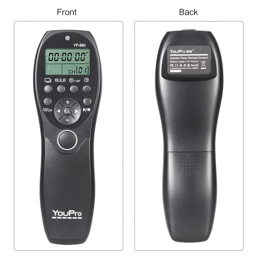 YouPro – appareil photo filaire YP-880 S2, obturateur, minuterie, télécommande, écran LCD, pour Sony A58 NEX-3NL A7 A7R A3000 A5000 A6000