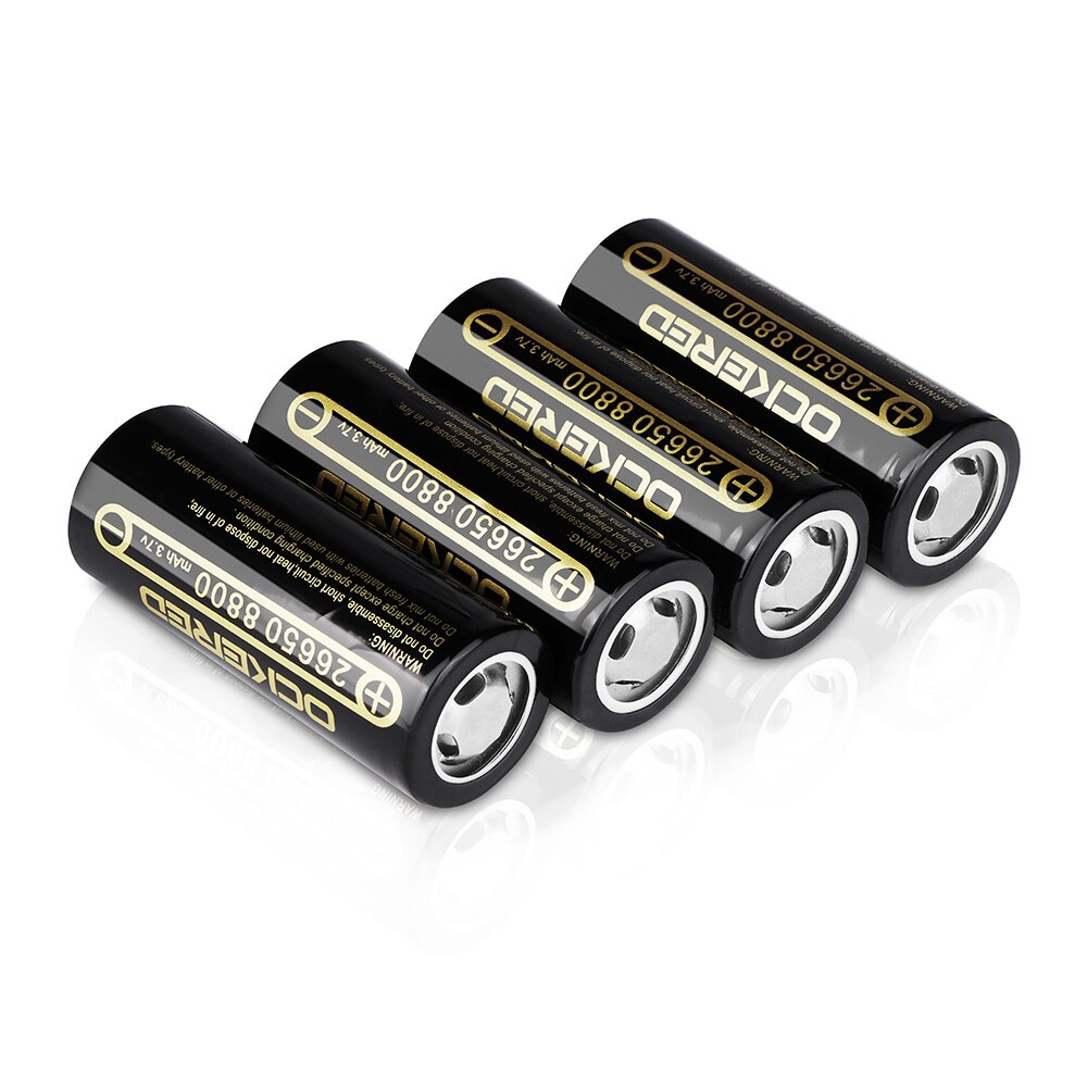 Ockered 3.7V 26650 Batterij 8800 Mah Li-Ion Oplaadbare Batterij Voor Led Zaklamp Zaklamp Li-Ion Batterij Accumulator Batterij