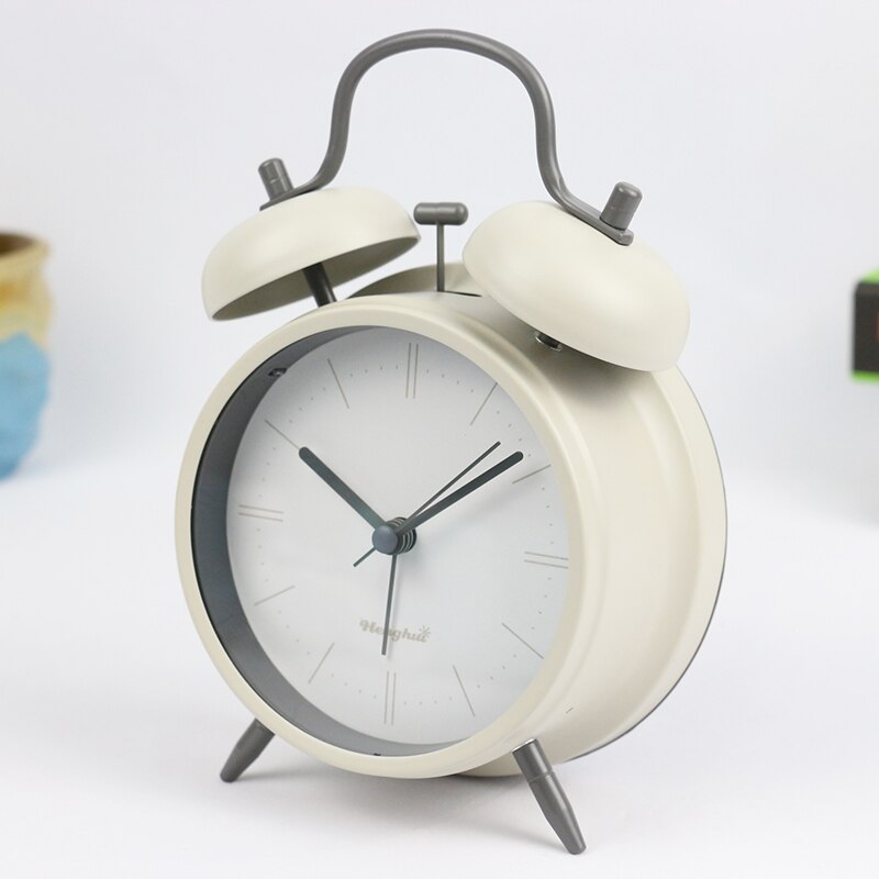 Light Pink Alarm Clock Kids Night Time Wake Up Manual Stylish Modern Student Night Alarm Clock Living Room Homedecor II50NZ