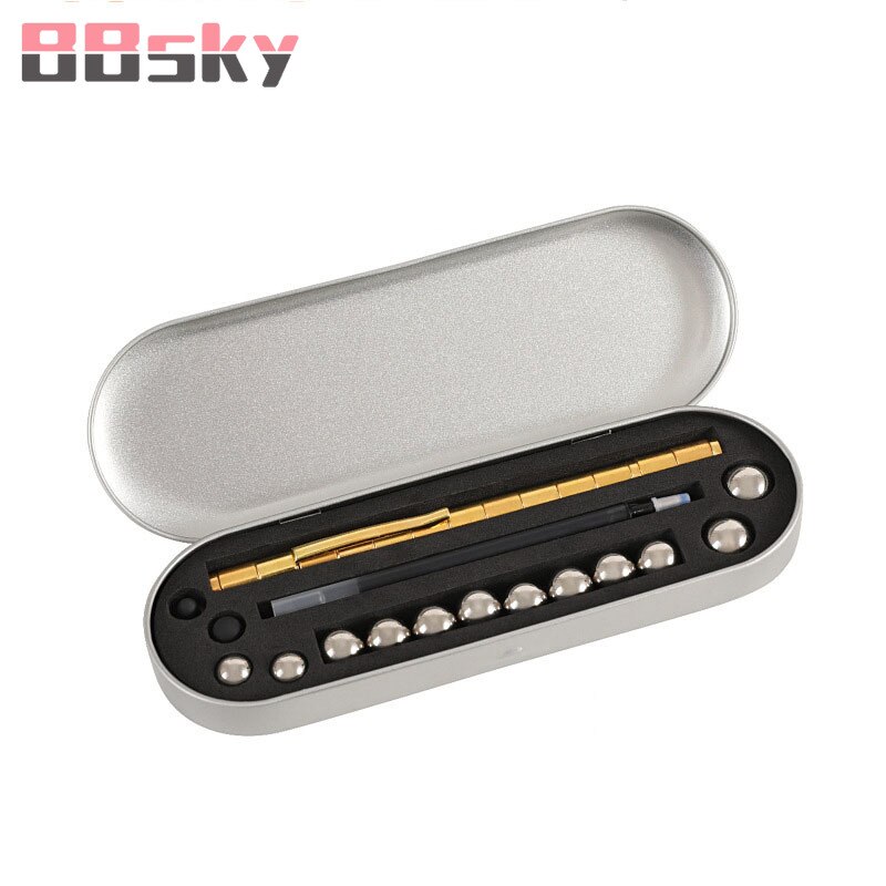 Bbsky magnetische pen metalen variëteit magneet magnetische waterdichte condensator cool play variabele decompressie pen  c338