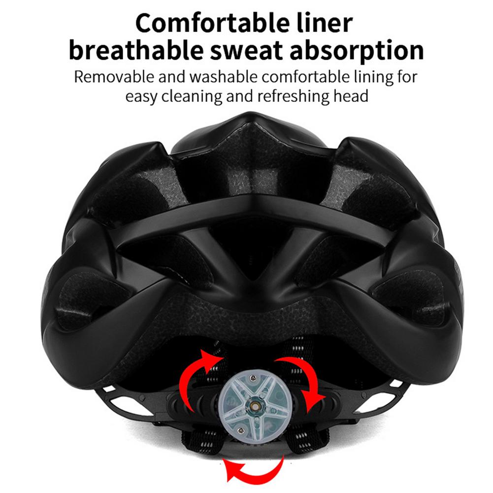 Fiets Helm Super Licht Met Achter Achterlichten Night Waarschuwing Rijden Helm Fiets Beschermende Helm Comfortabel En Ademend