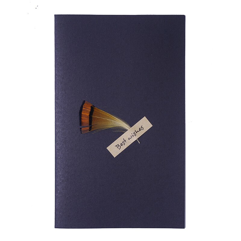 EZONE plume enveloppe + carte de voeux enveloppe noir affaires enveloppe haut de gamme Kraft papier enveloppe école fournitures de bureau: G