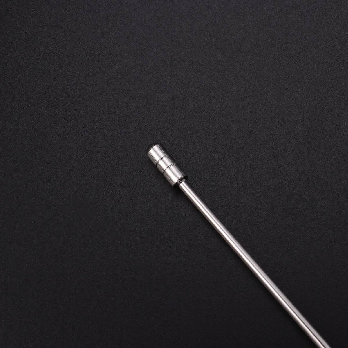 10 Pcs 304 Stainless Steel Food Picks Reusable Cylinder Shaped Cocktail Picks Dessert Picks for Dinner Party BBQ (Silver)