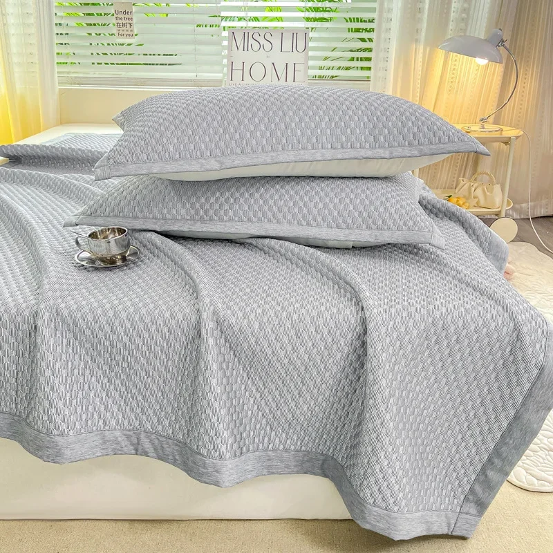 Cool gevoel bonenkoelmat, ijsboon effen kleur airconditioningmat, dubbellaagse zomermat.: SS / Bordeaux