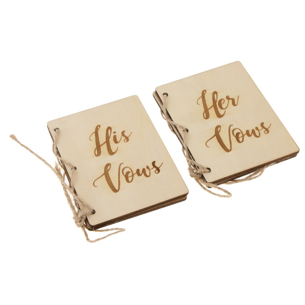 Onvoltooide Bruiloft Gelofte Boekjes Zijn Geloften Haar Geloften Boek Aandenken Ceremony Party Decor