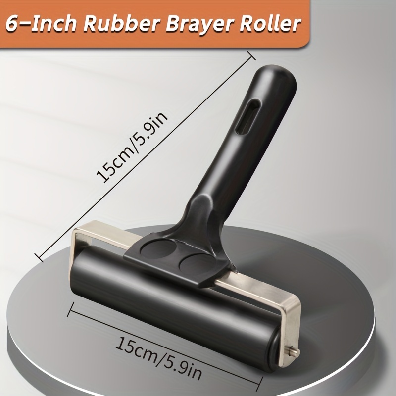 1 st 2.2 "/ 3.9"/ 5.9 "/7.6" Rubber Brayer Roller voor Printmaking, lijmen, Graveren, Wallpapers, Afdrukken Inkt Blokken, Ambachtelijke Stempelen: RUIMTE GRIJS